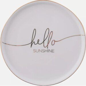 NWT KARMA CERAMIC TRINKET TRAY "HELLO SUNSHINE"